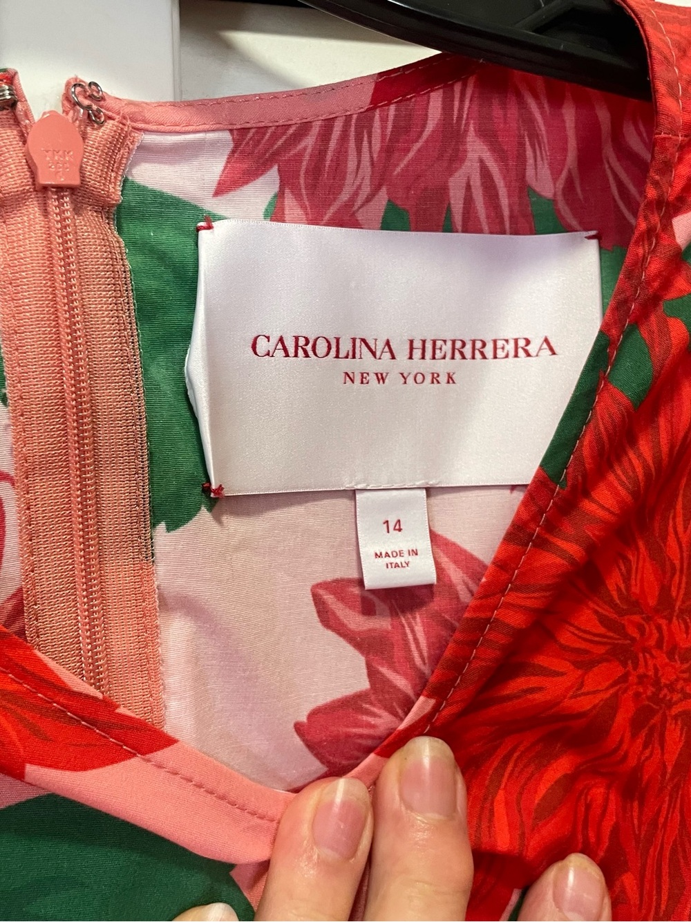 Carolina Herrera Floral A-Line Midi Dress - Picture 4 of 10